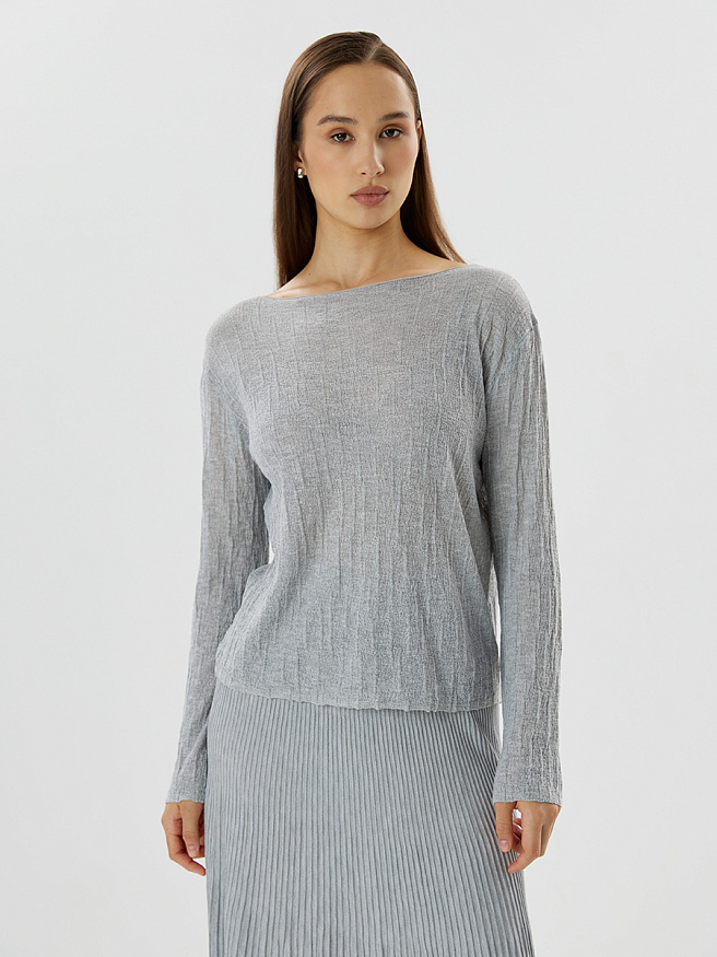 Джемпер из вязаного трикотажа