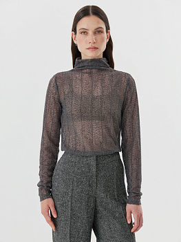 Водолазка из фактурного трикотажа