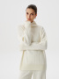 Вязаный костюм из трикотажа с шерстью 3.Co.1-907-5 (молочный) 
