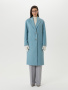 Демисезонное пальто с шерстью жен. 5-5104-0176 серо-голубой