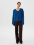 Джемпер из трикотажа с шерстью и V-образным вырезом 3.DJ.3-218-5 (ярко-синий) 
