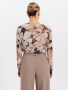 Джемпер 4.6.1-231-4 (принт на бежевом цветы)