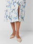 Атласное платье-миди с принтом 2.1.1-931-5 (голубика с ванилью) 