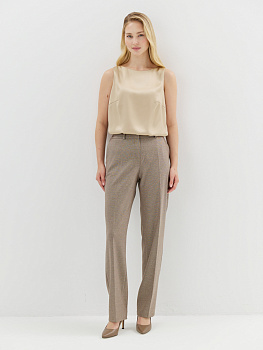 Костюмные брюки зауженного силуэта Костюмные брюки зауженного силуэта