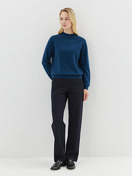 Трикотажные брюки прямого кроя