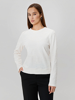Свитшот из фактурного трикотажа