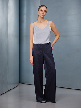 Костюмные брюки прямого кроя