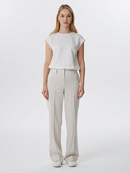 Классические брюки из трикотажной замши