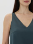 Топ с V-образным вырезом 2.71.3-369-5 (античный зеленый) 