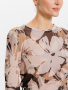 Джемпер 4.6.1-231-4 (принт на бежевом цветы)