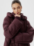 Куртка из био-пуха с капюшоном на молнии в винном цвете 1.13.2-32-5 (Винный)