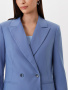 Двубортный жакет с декоративными вытачками 2.3.2-891-5 (серо-голубой)