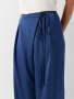 Брюки с асимметричной застежкой из атласа 2.5.2-273-5 (синий) 