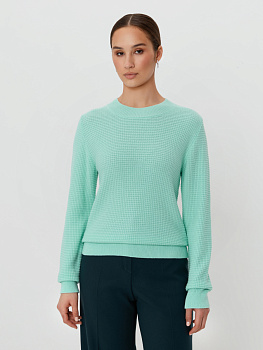 Вязаный фактурный джемпер