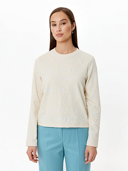 Свитшот из фактурного трикотажа