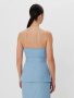 Корсет из денима с баской 2.9.3-412.1-5 (голубой деним) 