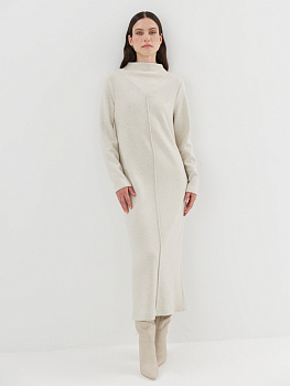 Платье миди из трикотажа