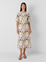 Платье прямого силуэта из вискозы 2.1.3-985-5 (тропики) 