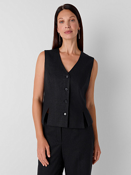 Жилет из натурального льна