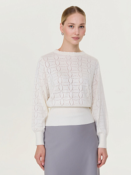 Джемпер с ажурным узором