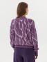 Джемпер из вязаного трикотажа с жаккардовым принтом 3.DJ.2-225-5 (виноградный мрамор) 