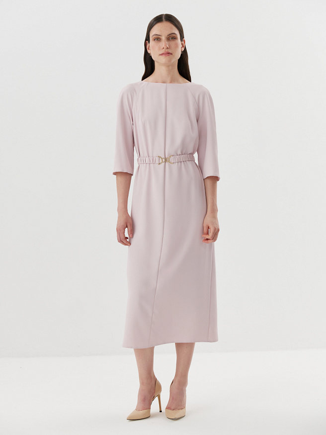Платье миди из крепа