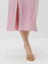 Расклешенная юбка с разрезом  2.4.3-822-5 (розовая дымка) 