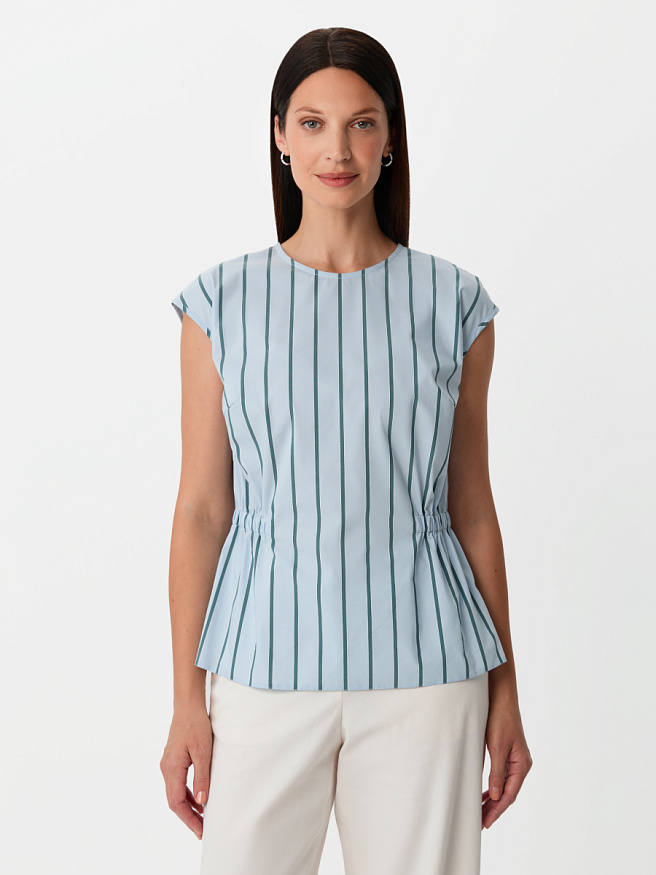 Топ из хлопка с принтом