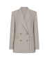 Прямой двубортный жакет из твида 2.3.4-870-5 (твид ёлочка)