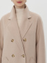 Демисезонное пальто с шерстью жен. 7-4110-0176 бежевый