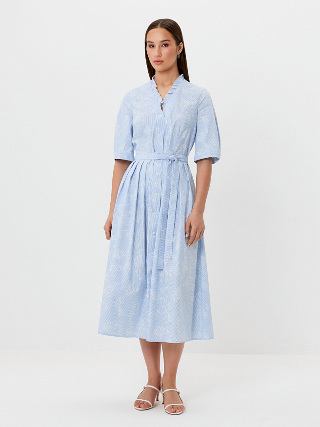 Платье из хлопка с принтом