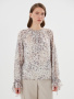 Шифоновая блуза с декоративным манжетом 2.7.3-900-5 (утренние блики) 