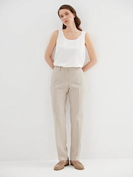 Костюмные брюки зауженного силуэта