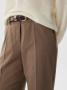 Классические брюки из ткани с шерстью 2.5.2-239-5 (какао)