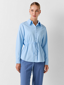 Хлопковая рубашка с кулисой