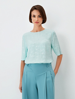 Топ из вискозы с жаккардом