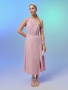 Платье миди с разрезами 2.1.3-992-5 (розовая дымка) 