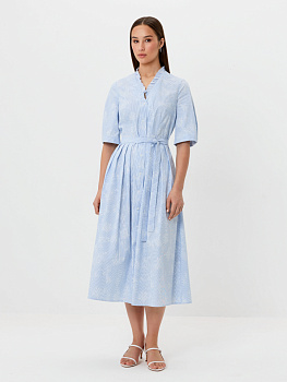 Платье из хлопка с принтом