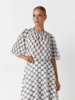 Шифоновая блуза с принтом