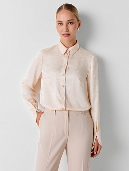 Рубашка из вискозы с жаккардом