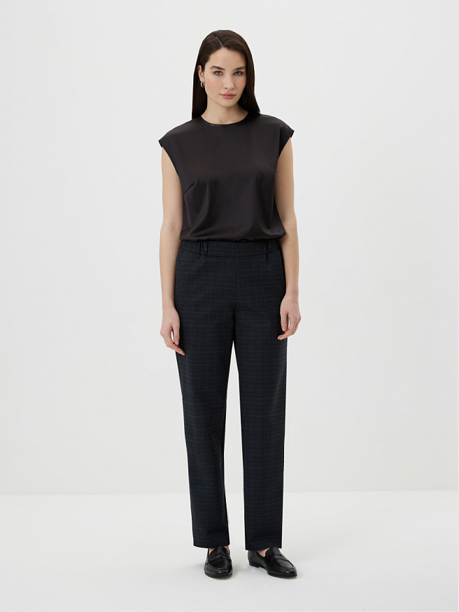 Брюки из утепленного трикотажа