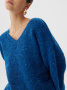 Джемпер из трикотажа с шерстью и V-образным вырезом 3.DJ.3-218-5 (ярко-синий) 