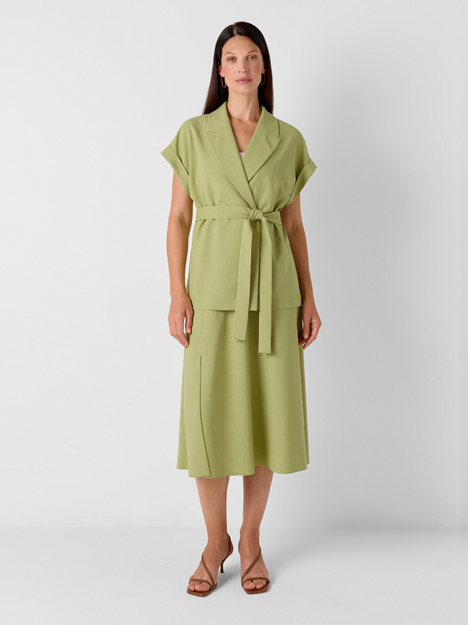 Юбка трапеция с боковым рельефом