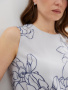 Топ из вискозы с принтом 2.71.3-380-5 (тени магнолии)