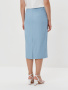 Юбка-миди прямого силуэта из денима 2.4.4-827.1-5 (голубой деним)