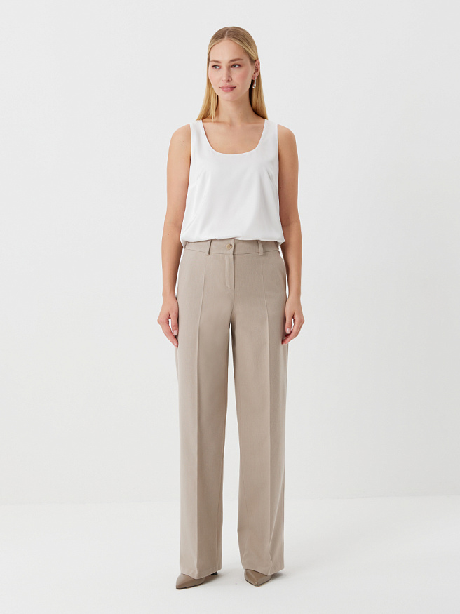 Классические брюки из костюмной ткани