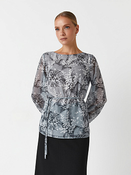 Шифоновая блуза с принтом