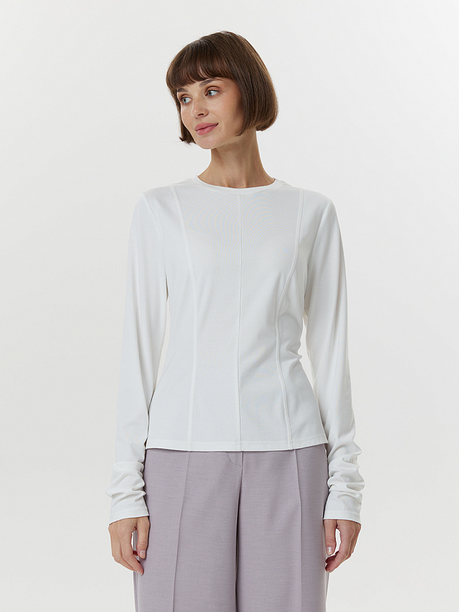 Джемпер из трикотажа с рельефами