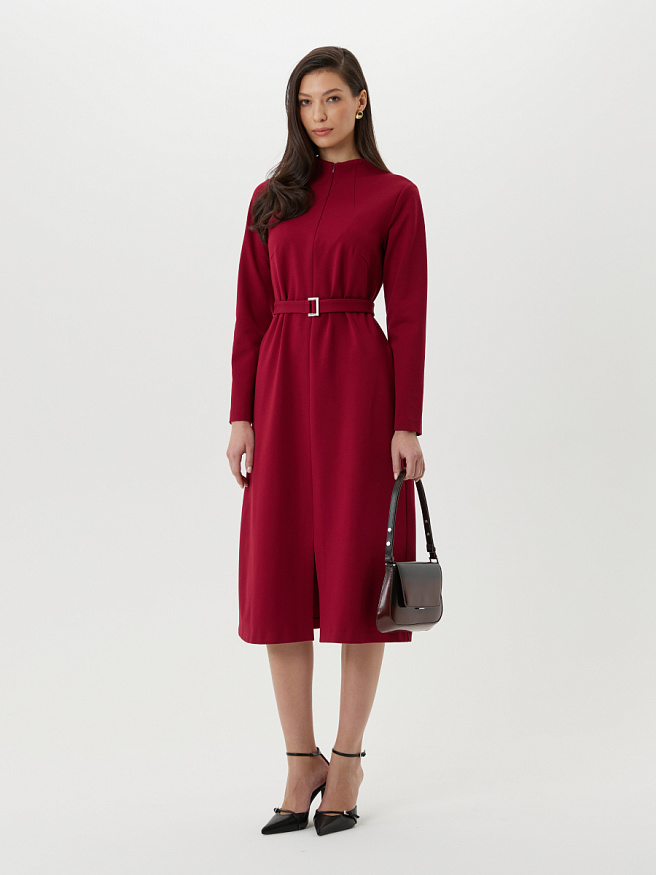 Трикотажное платье А-силуэта