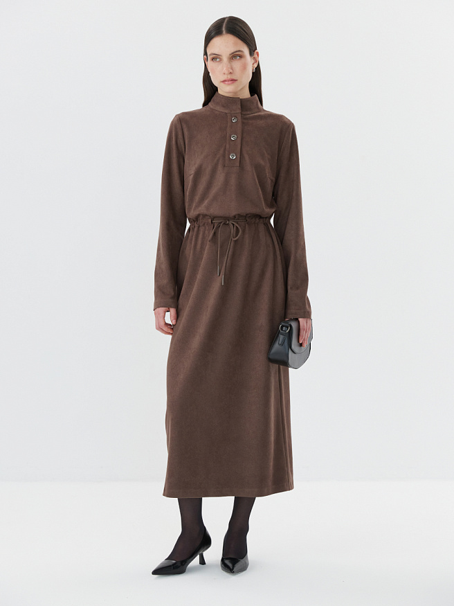 Платье миди на кулиске